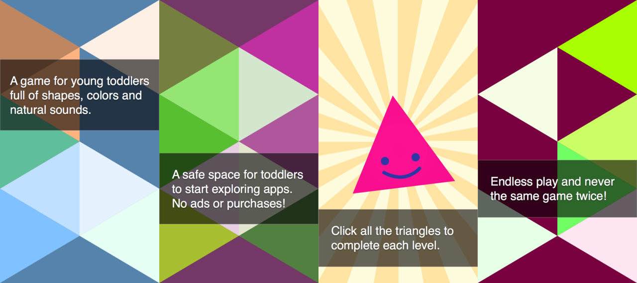 screens of triangles app